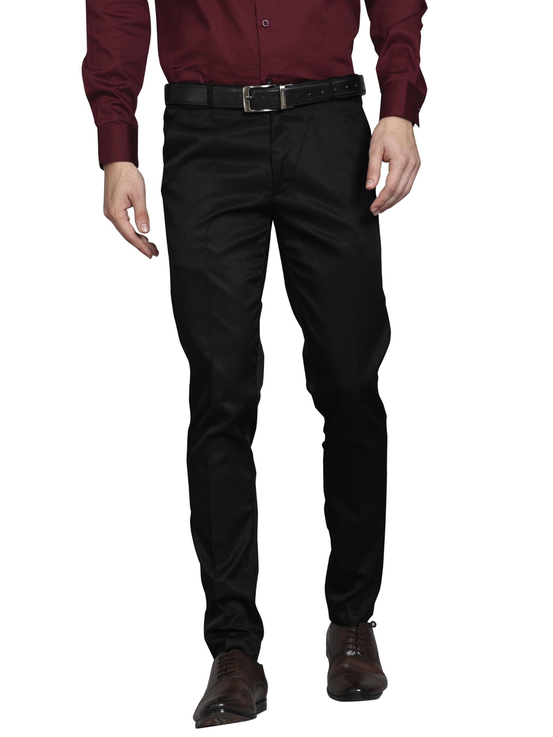 vogaan Formal Pant with Expandable Waist for Men | Men's Cotton Regular Fit Flat Front Pant for Party and Casual Wear-picture-20
