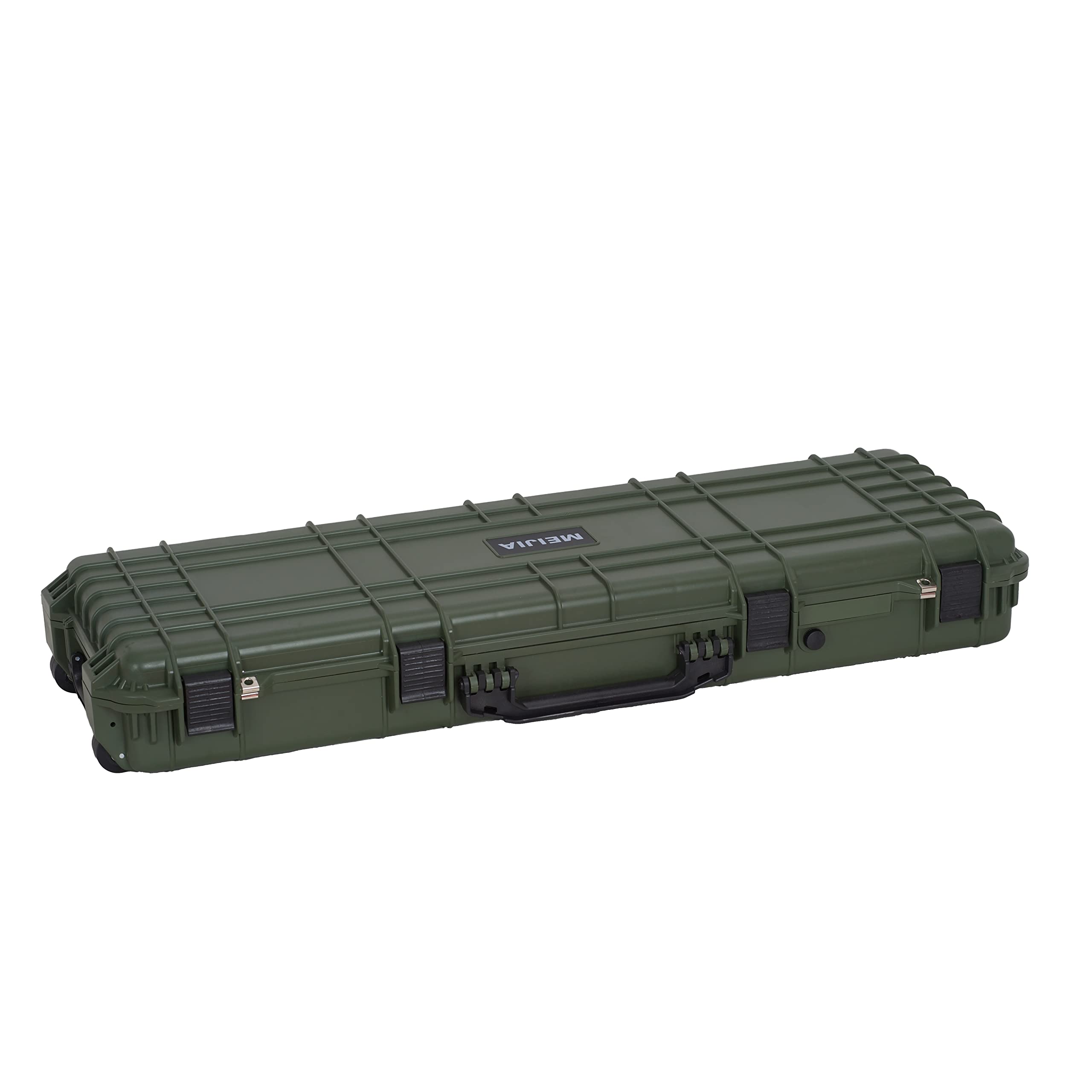 MEIJIA Portable Rolling Waterproof All Weather Hard Rifle Case,Gun case with Wheels,Customizable Fit Foam Included,Fit for Rifle,Guns,Shotguns, Airsoft Gun