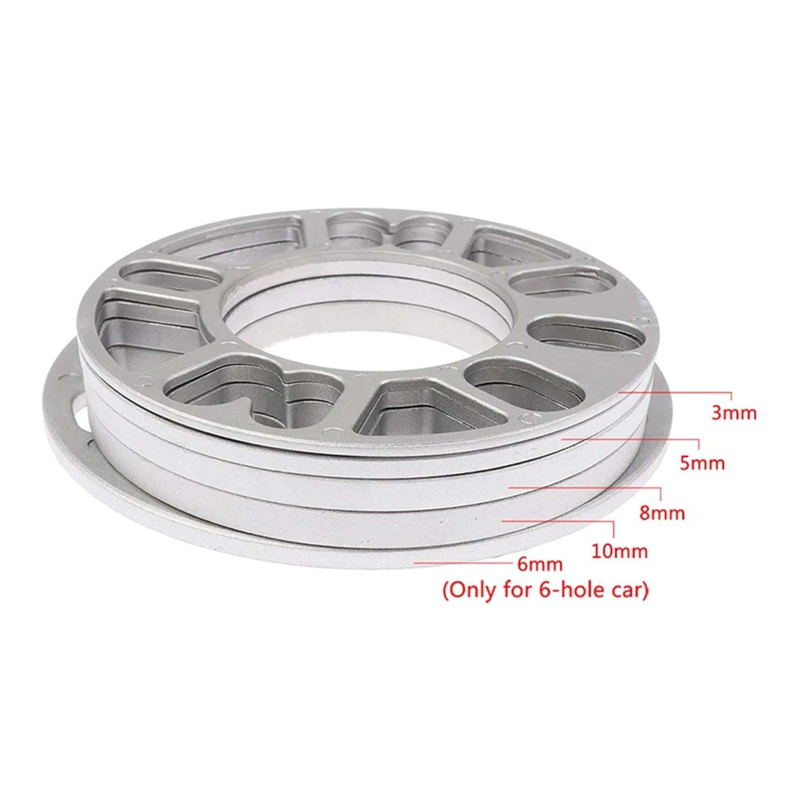 distanziali auto Per 3/5/6/8/10 Mm | Materiale lega di alluminio per accessori per auto in lega da 3/5/6/8/10 mm(10mm)