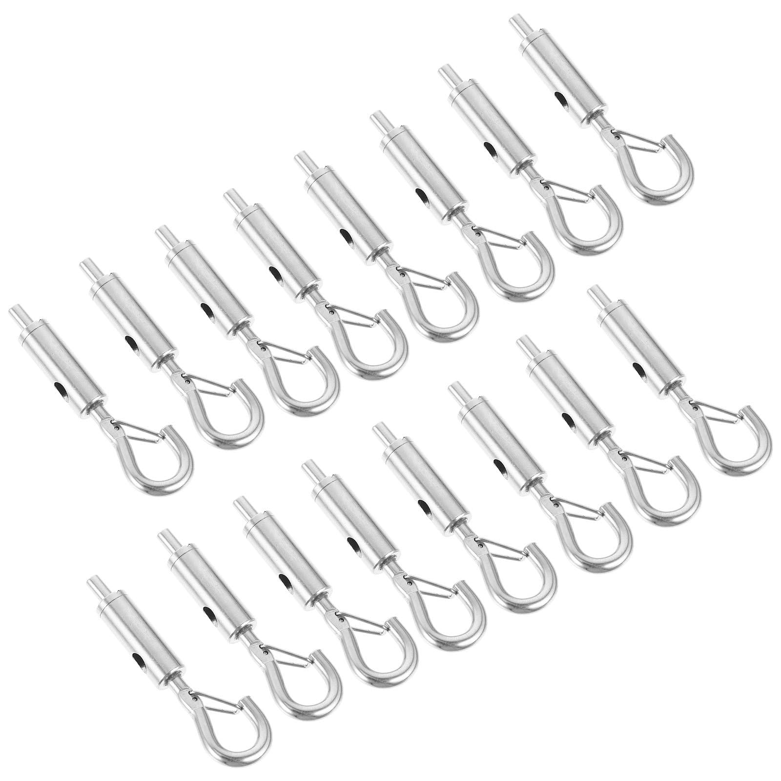 de Tensor Gancho Seguro 20 Piezas para Cables de Alambre de Cobre y Fácil de Colgar para Uso al Aire Libre y Embarcaciones