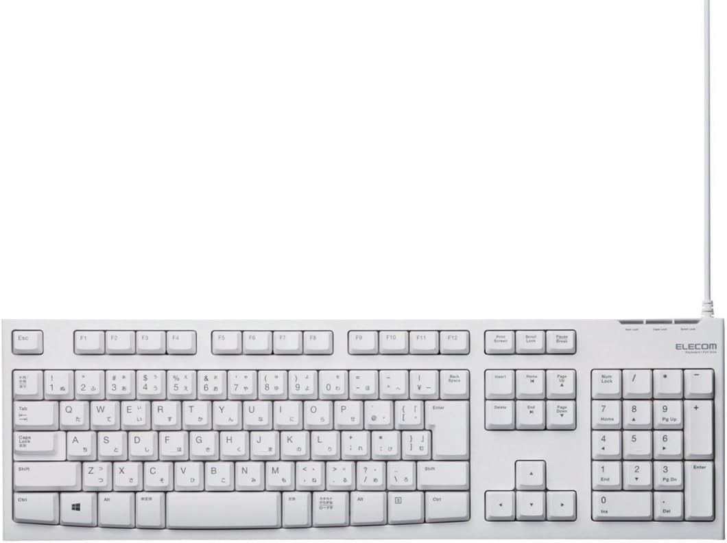 Elecom Wired Keyboard [USB] full keyboard (white) TK-FCM062WH