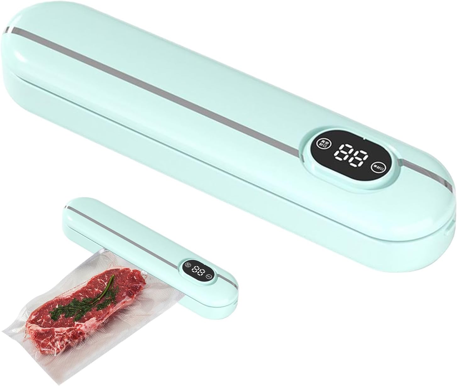 Bag Sealer - Automatic Resealer | Food Vacuum Sealer Machine | for Dried Fruit Meat Seafood Chicken Fruit Bread Biscuits