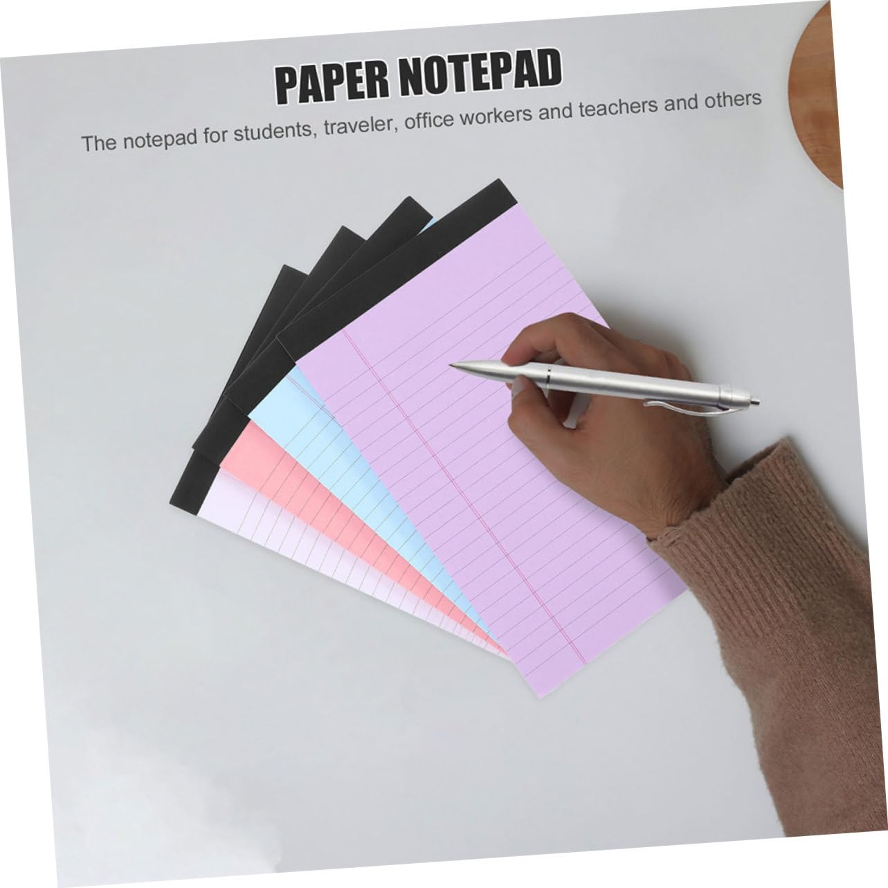 Lurrose Bloc-Notes A5 Ligné Format De Poche Portable Pour Écriture Professionnelle Avec LED