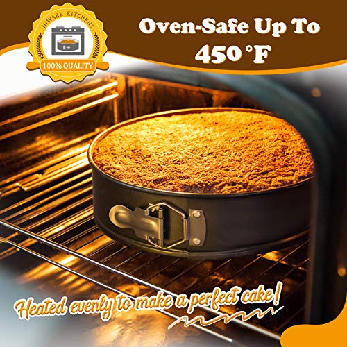 Image of HIWARE 8 Inch Non-stick Springform Pan with Removable Bottom - Leakproof Cheesecake Pan
