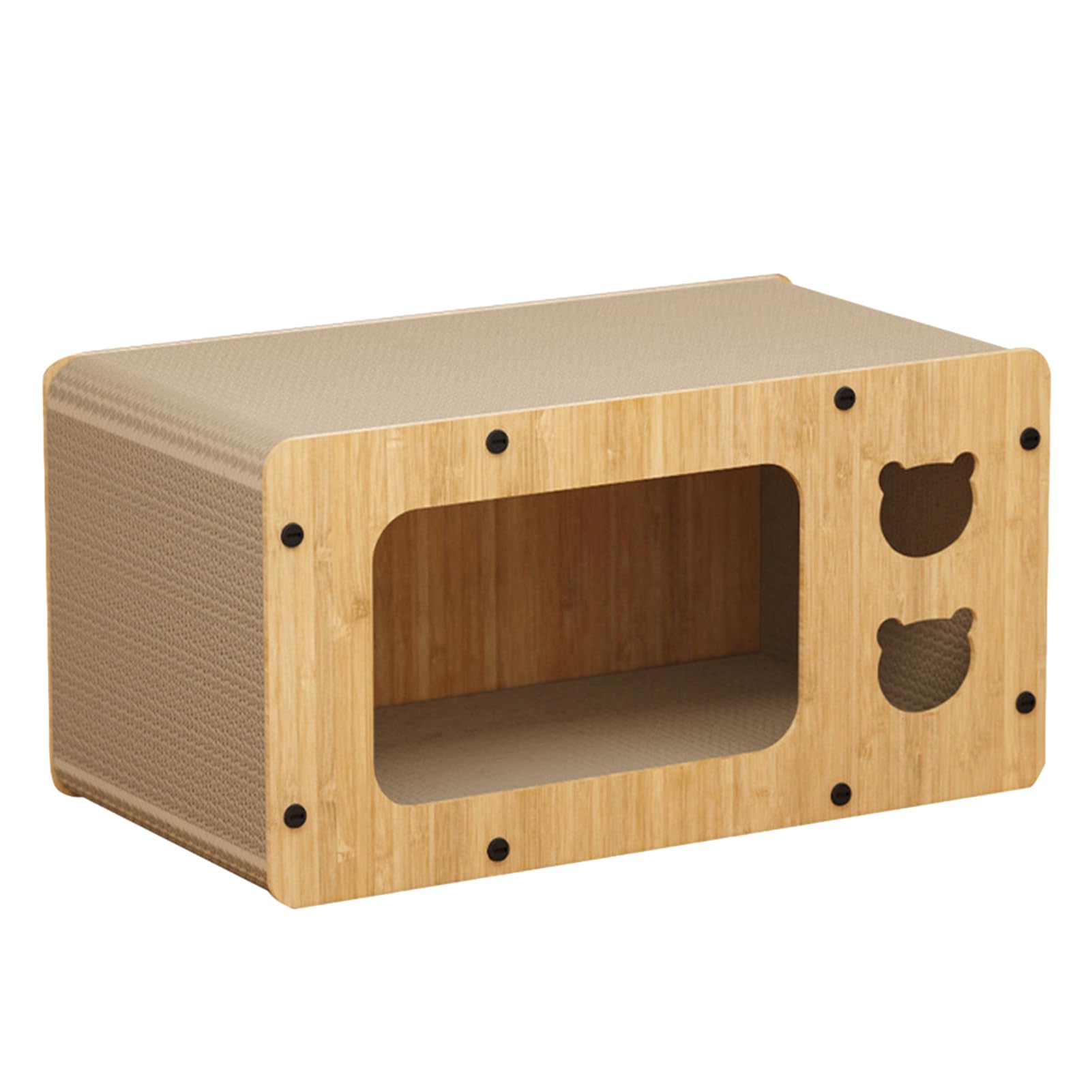 Afilador de garras de gato, caja de rascar para gatos resistente al desgaste, caja de rascar de cartón de alta ressi, Salón de raspador para gatos ondulados, 21,65 x 11,81 x 11,02 pulgadas, | Poste Rascador Tumbonero Para Mascotas Para Gatos De Todos Los