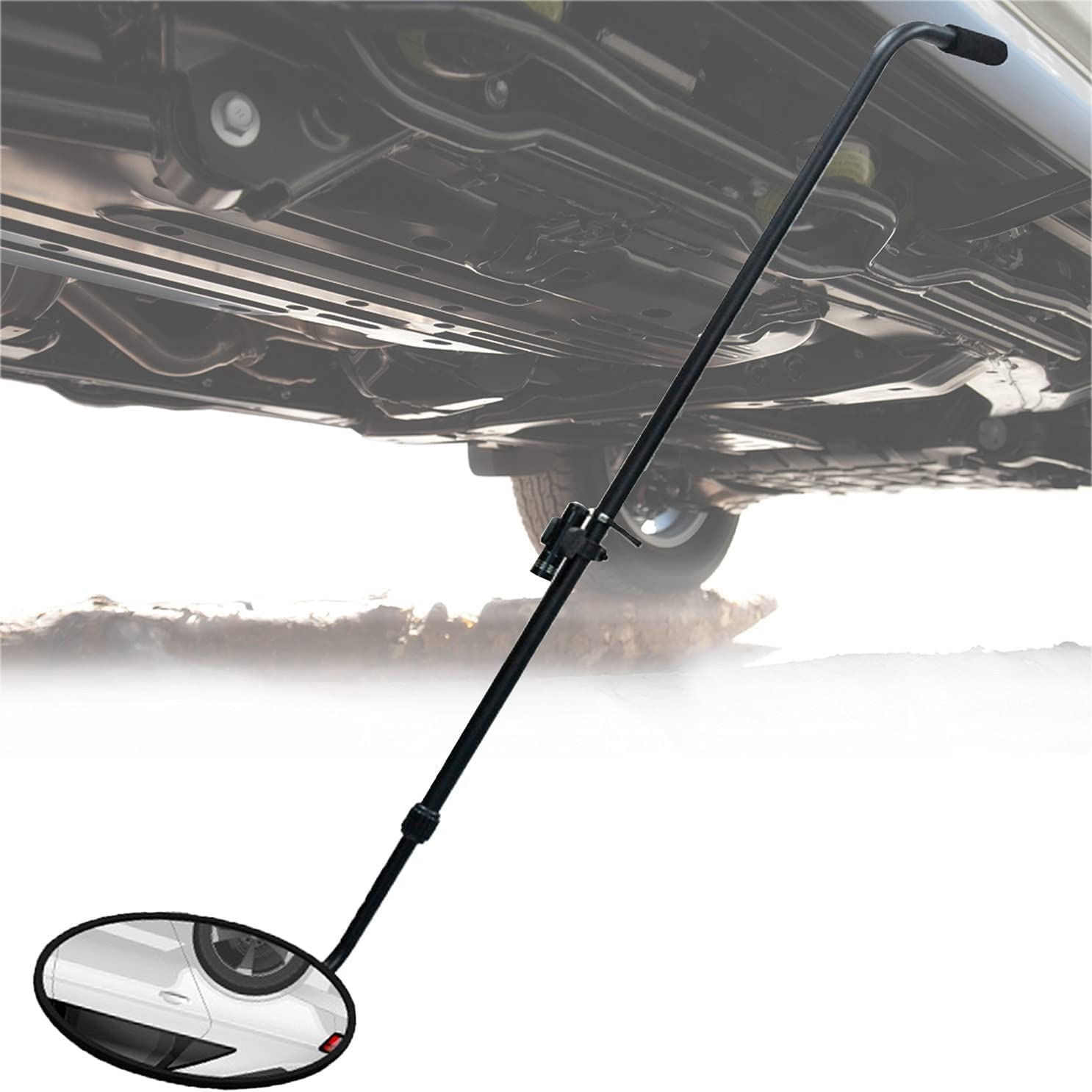 Pod lusterem inspekcji pojazdu, 36-120 cm 4- Wysokość Regulowany, wizualne wyposażenie pojazdu z ładowaniem światła LED, do warsztatów samochodowych, mechanika, inspektor,