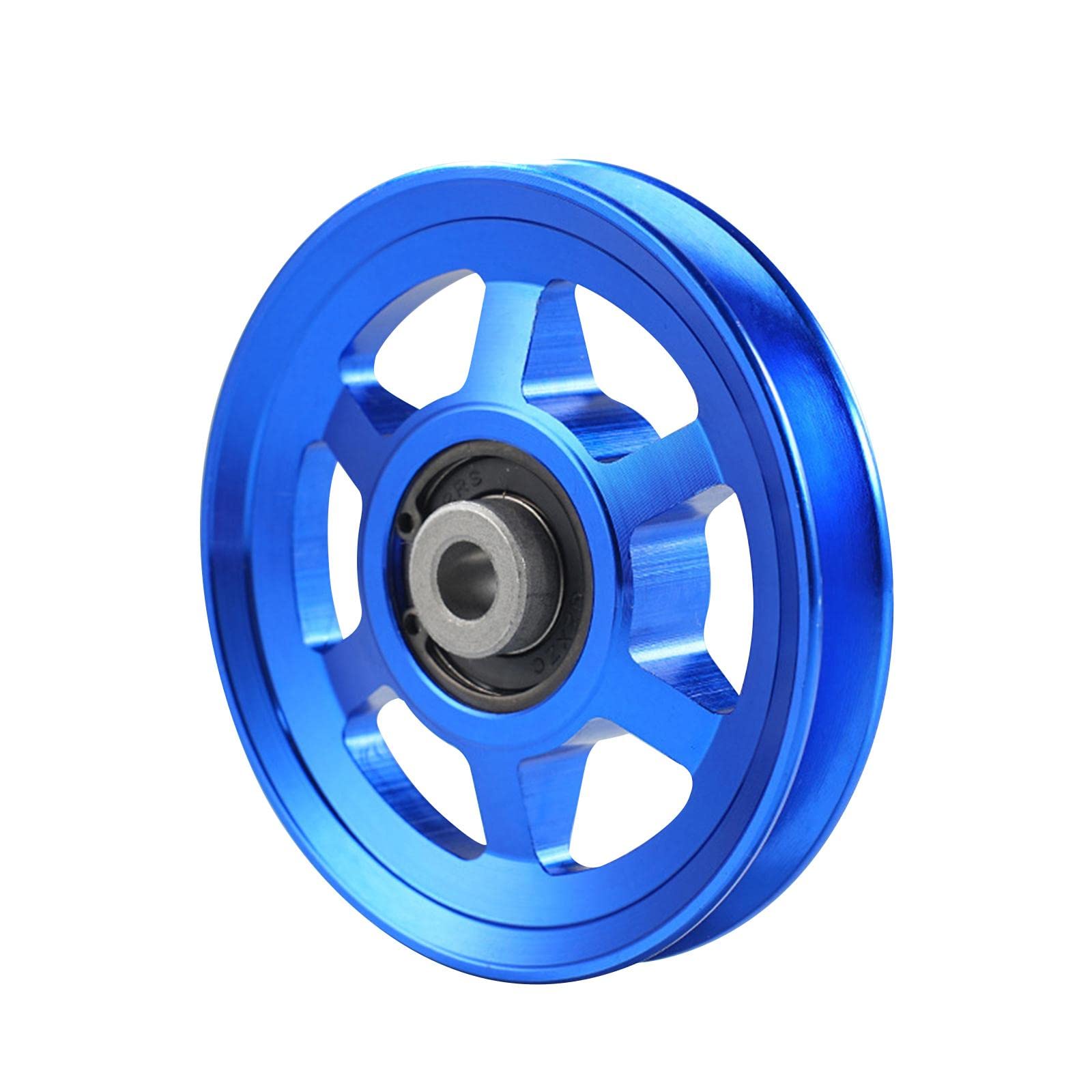 UGPLM Bearing Pulley Wheel Universal 4.1inch Wear Resistant Round Pulley Wheel Replacement for Home Gym Accessory Part Garage Door Pulley System, Blue