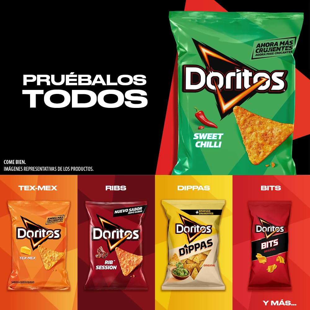 Doritos Chilli Nachos Picante Aperitivo Bolsa Individual 140gr