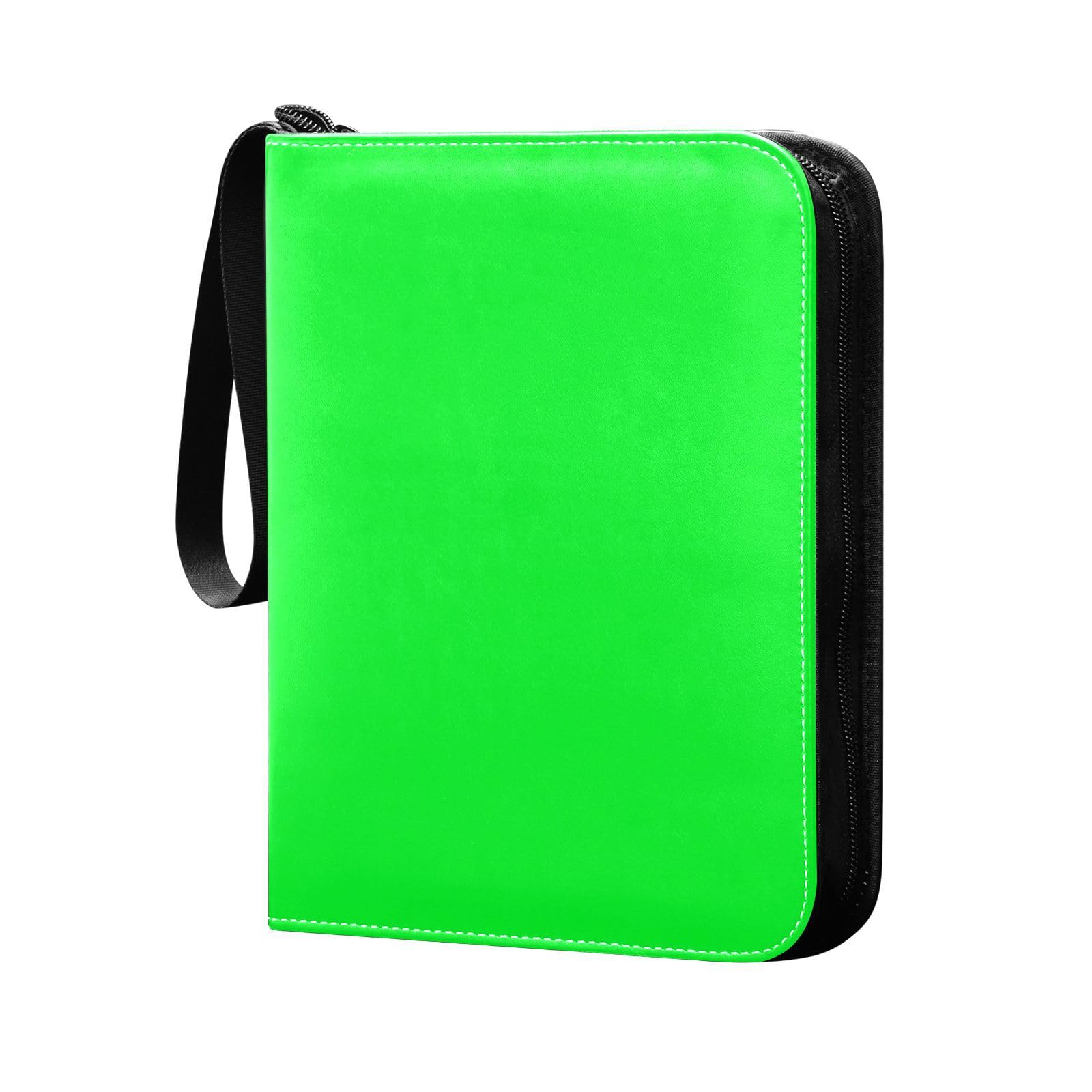 Amazon.com: Neon Green Card Binder 400 Pockets Trading Card Storage Binder  Album with Sleeves Zipper Card Collection Holder Folder for Sport Cards  Game Cards Sleeved Cards : Toys & Games