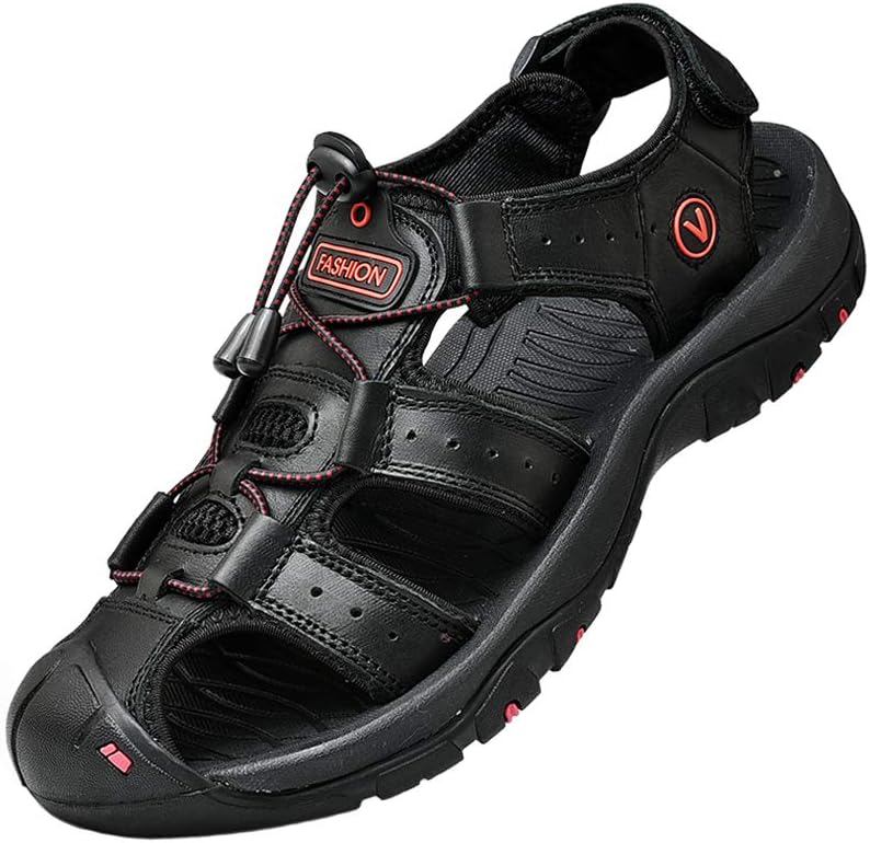 Sports Outdoor Sandals Summer Men’s Beach Shoes Closed-Toe Shoes Leather Casual Trekking Walking Hiking Touch Close Strap Sandals for Men Sports Outdoor Sandals Summer Men’s Beach Shoes Closed-Toe Shoes Leather Casual Trekking Walking Hiking Touch Close Strap Sandals for Men