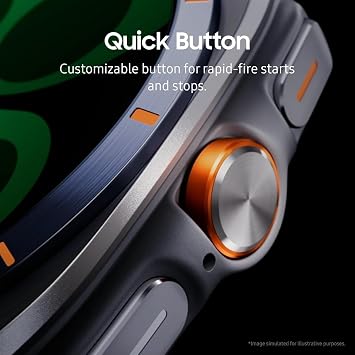Samsung Galaxy Watch Ultra (2025), AI Smart Watch, Marine Band, Titanium Casing, Cushion Design, Quick Button, 47mm, LTE, Titanium Silver,