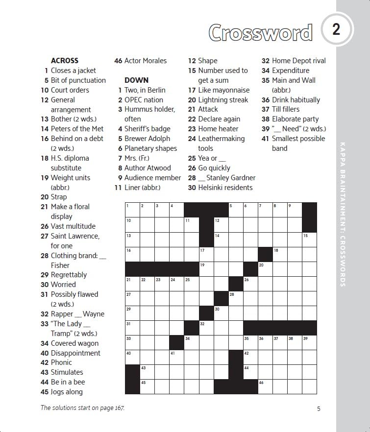 Braintainment Crosswords Spiral Puzzle Book - Image 3