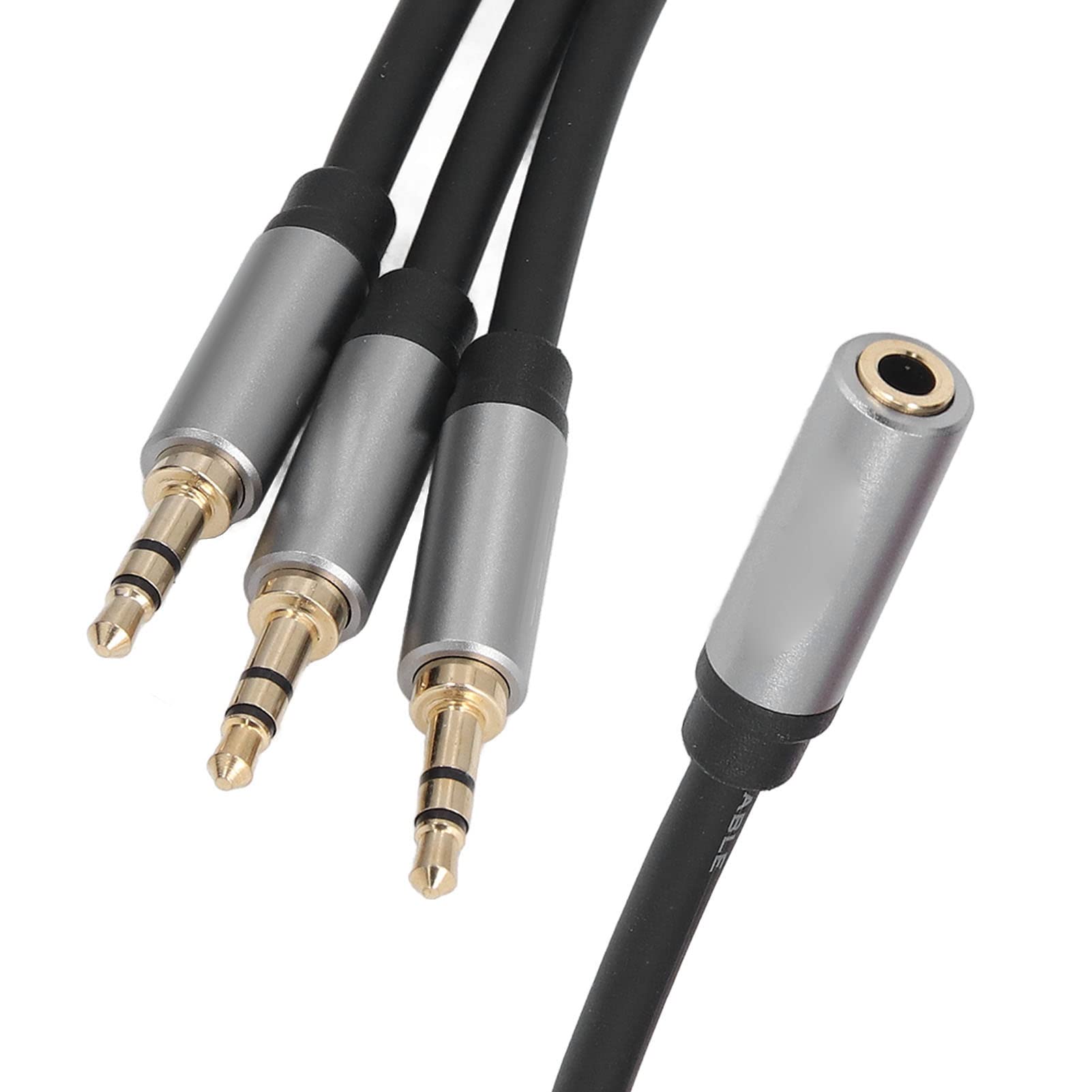Cavo Splitter Audio Da 3,5 Mm Maschio A 3 Maschi (TRS), 1 Metro, Per Collegare 3 Cuffie O Altoparlanti A Un Dispositivo