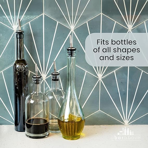 Miniatura 3 de A Bar Above Boquillas de vertido de alta calidad, vertedores de botellas a prueba de fugas, vertedor de velocidad de grado de barman de alta gama,