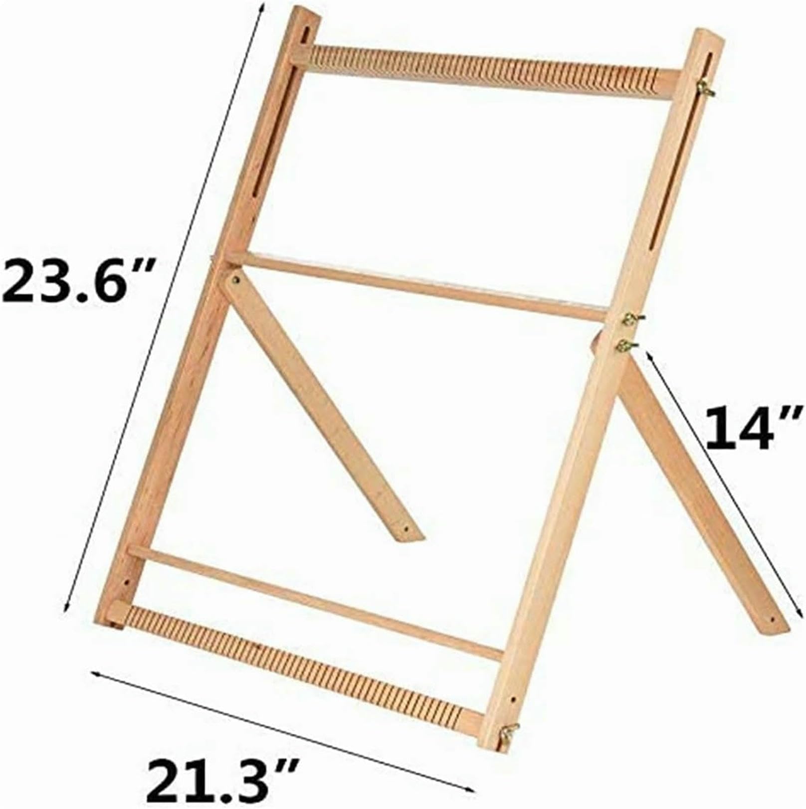 DIY-Handstrickwebmaschine aus Holz, Multi-Craft entwickelt Kreativität, Webrahmen-Webstuhl, Web-Strickwebstuhl-Set mit Ständer für Anfänger, Kinder
