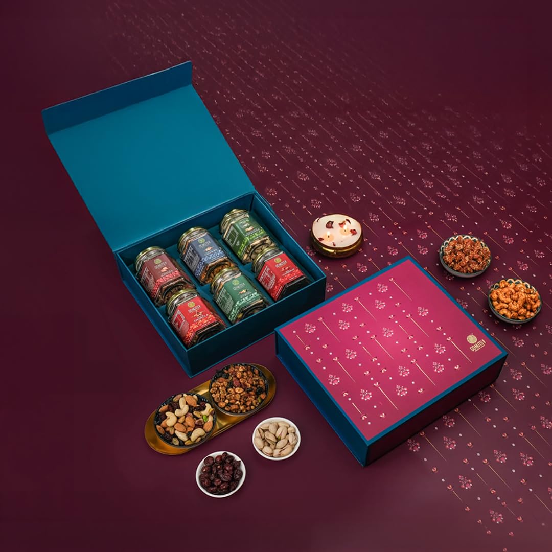 Go Nuts Mehek – The Regal Festive Curation | Premium Gourmet Nuts & Festive Gift Hamper | Luxury Celebration Gift Box-image-48
