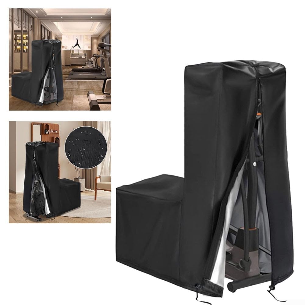 Abdeckung für Heimtrainer 420D-Oxford-Stoff Elliptische Crosstrainer Abdeckungs Crosstrainer für Elliptische Fitnessgeräte Wasserdicht Staubdicht für Drinnen Draußen (grau, 140 x 64 x 165 cm)