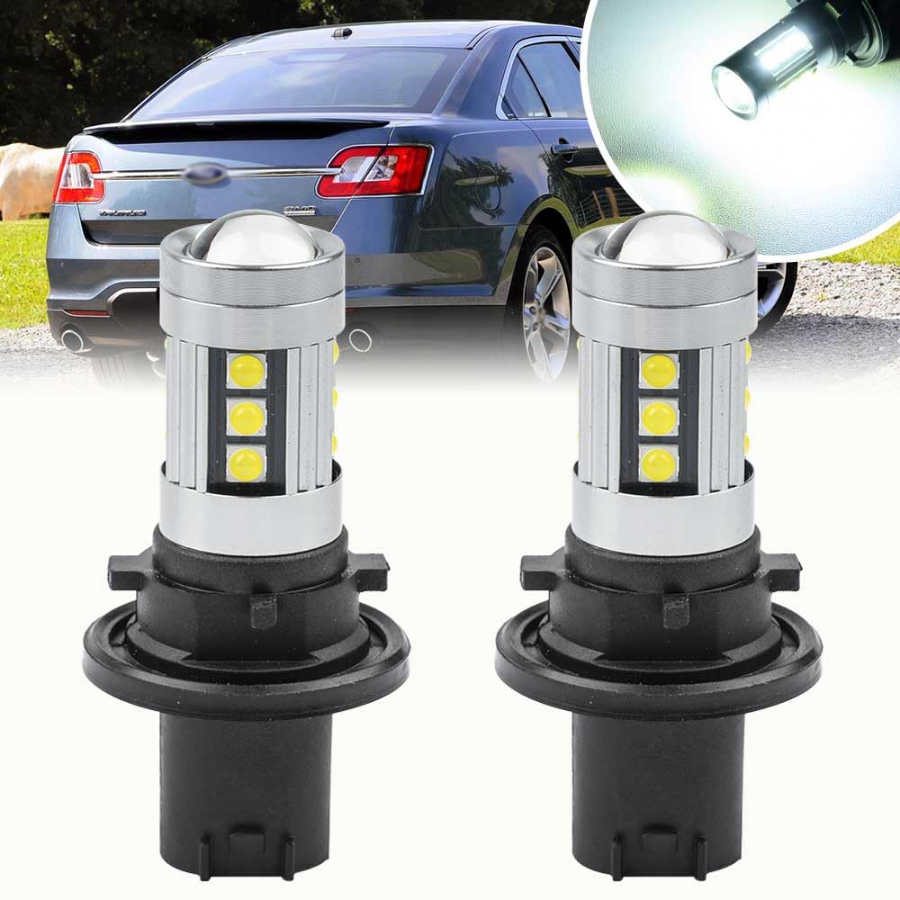 nsautolighting PH24WY 12184 LED Reverse Light Replacement Bulbs for 2007-2012 Ford Taurus Saturn Outlook Xenon White Canbus LED Back-up Reverse Lamp Bulbs