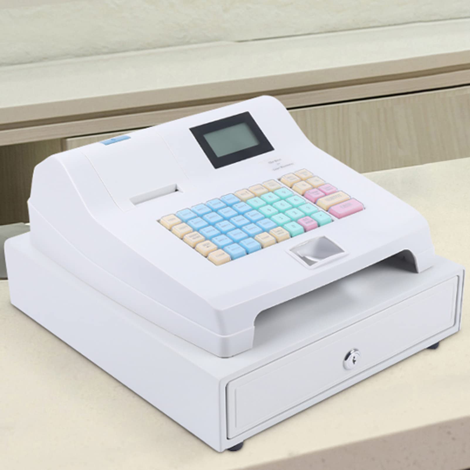 48 Tasten Elektronische Registrierkasse, 8 Digitale Led-registrierkasse, Geeignet für Kleine Unternehmen, Einzelhändler, Supermärkte, Convenience-Stores Und Andere Branchen