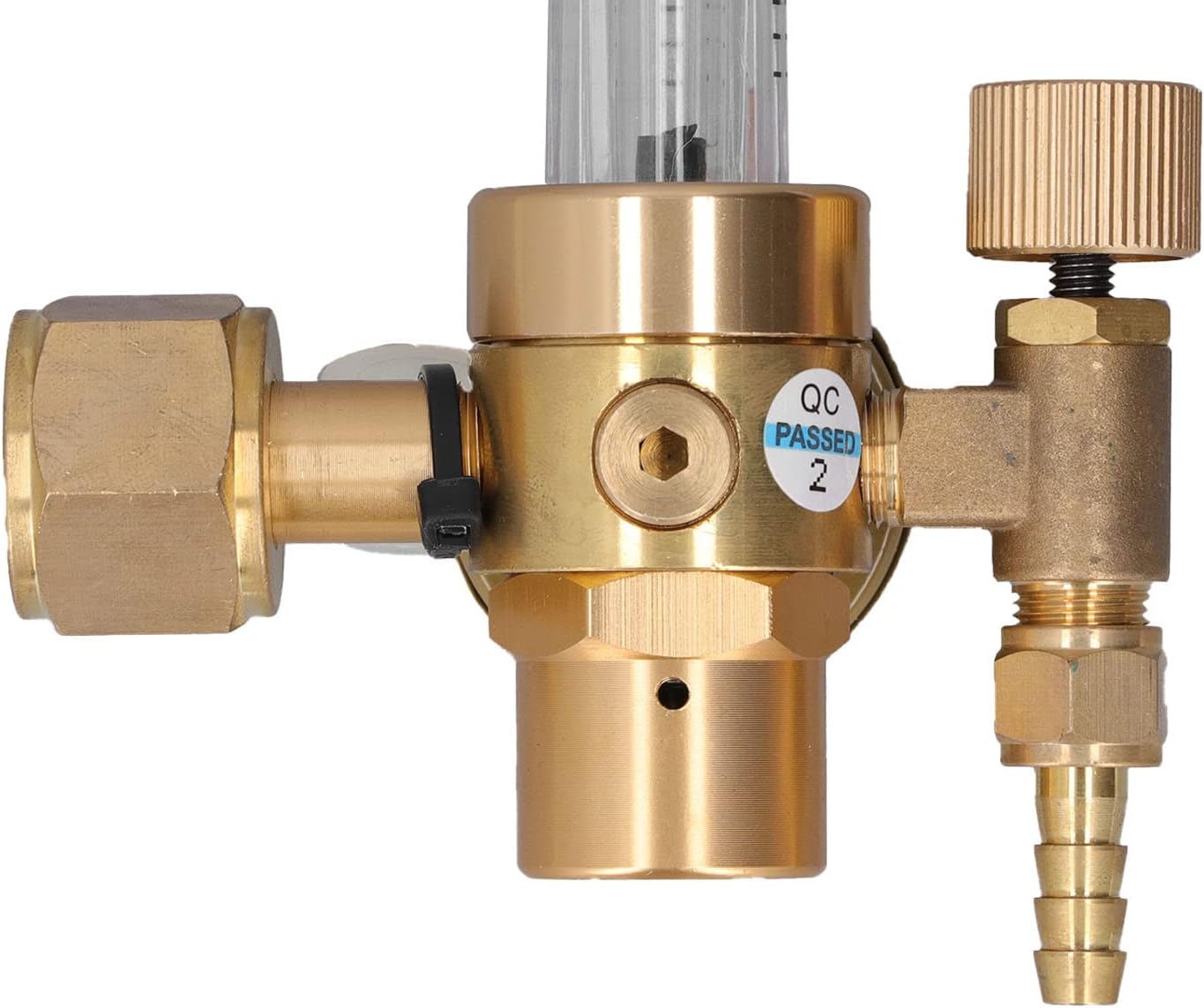 Welding Gas Regulator Valve, CO2 Gas Regulator Flowmeter, Brass Welding Regulator Valve Brass Flowmeter Gas MIG Welding, TIG Welding Equipment - - 