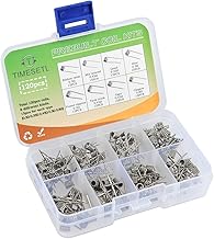 TIMESETL 120Stück Fertig Coils Vorkompilierte Coil Kit, 8-in-1 Widerstandsdraht Coil Set mit 0.3Ω / 0.35Ω/ 0.45Ω / 0.5Ω / 0.8Ω für RDA, RBA, RDTA, 120 Pcs, Fused Clapton, Twisted, Hive, Quad, Tiger