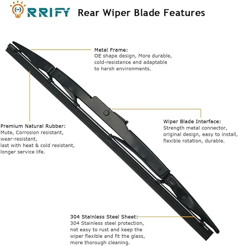 Miniatura 4 de Juego de limpiaparabrisas trasero 76720-T0A-003 para Honda CRV CR-V 2012-2016, para Toyota Highlander 2008-2013, para Toyota Prius V 2012-2015, para