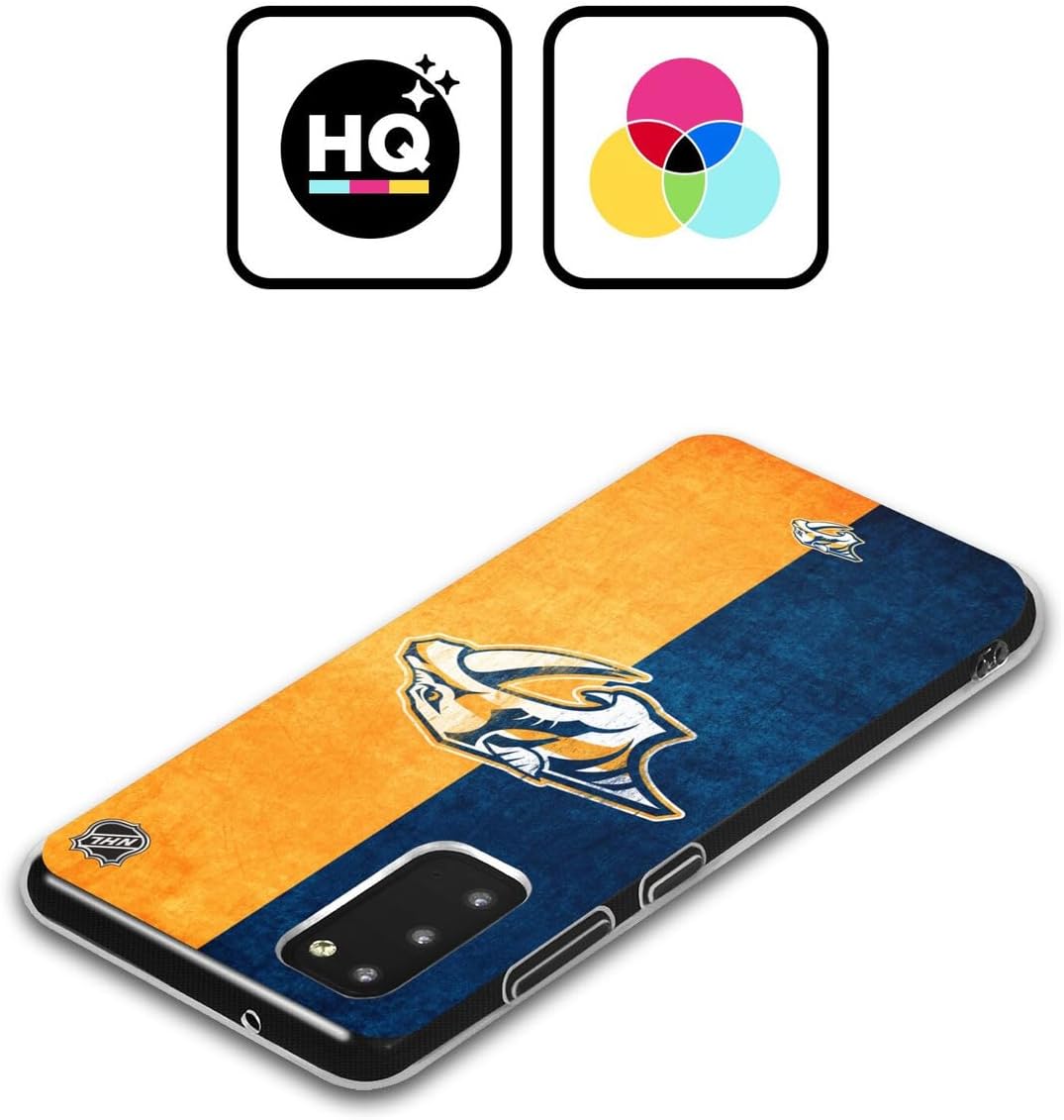 Head Case Designs Officially Licensed NHL Half Distressed Nashville Predators Gel Case [Military Grade Protection] Compatible with Samsung Galaxy S25+ and Compatible with MagSafe