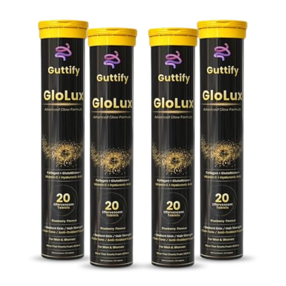 L-Glutathione 500mg Effervescent Tablets | Supports Skin Whitening, Glow & Anti-Aging | Hyaluronic Acid + Vitamin C + Vitamin E | Sugar-Free Skin Brightening Supplement for Women | 20 Tablets (Glolux Blueberry) — Amazon image 12