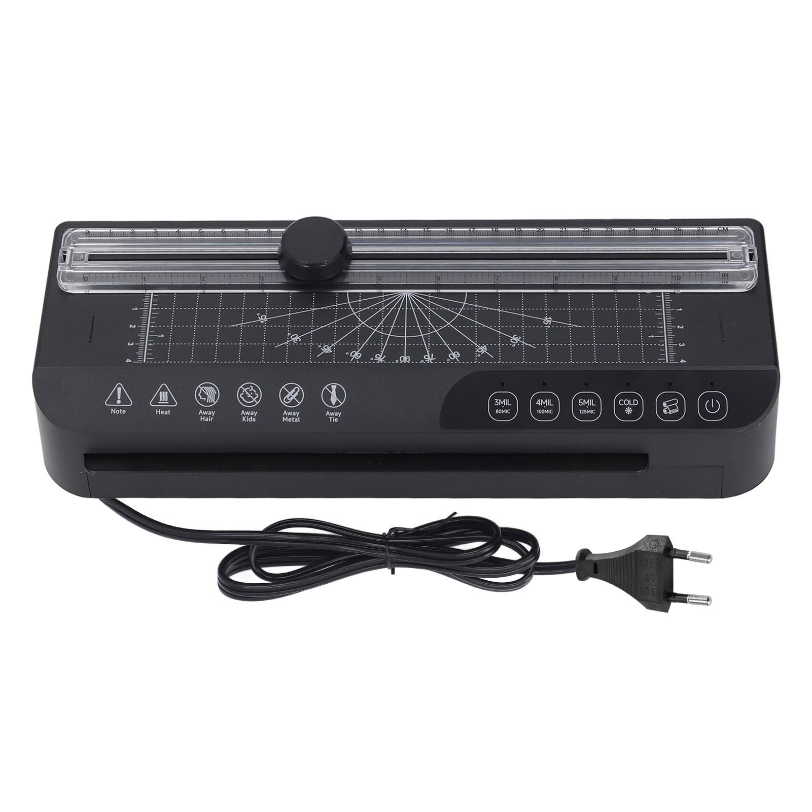 FTVOGUE Laminator A4 ze Zwalnianiem ABS Jednym Dotknięciem, prędkość 320 Mm/min do Użytku Domowego i Biurowego (Wtyczka UE AC220-240V)
