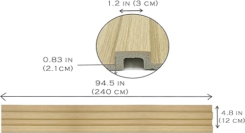 Miniatura 8 de Concord Paneles de pared 3D  Muestra - Roble encurtido  4 x 4 pulgadas  Paneles impermeables  CO100-109 -M