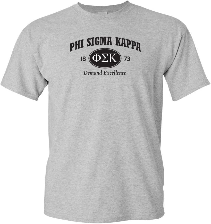 Phi Sigma Kappa Short Sleeve Tshirt- Greek Letter Oval - ΦΣΚ Shirt