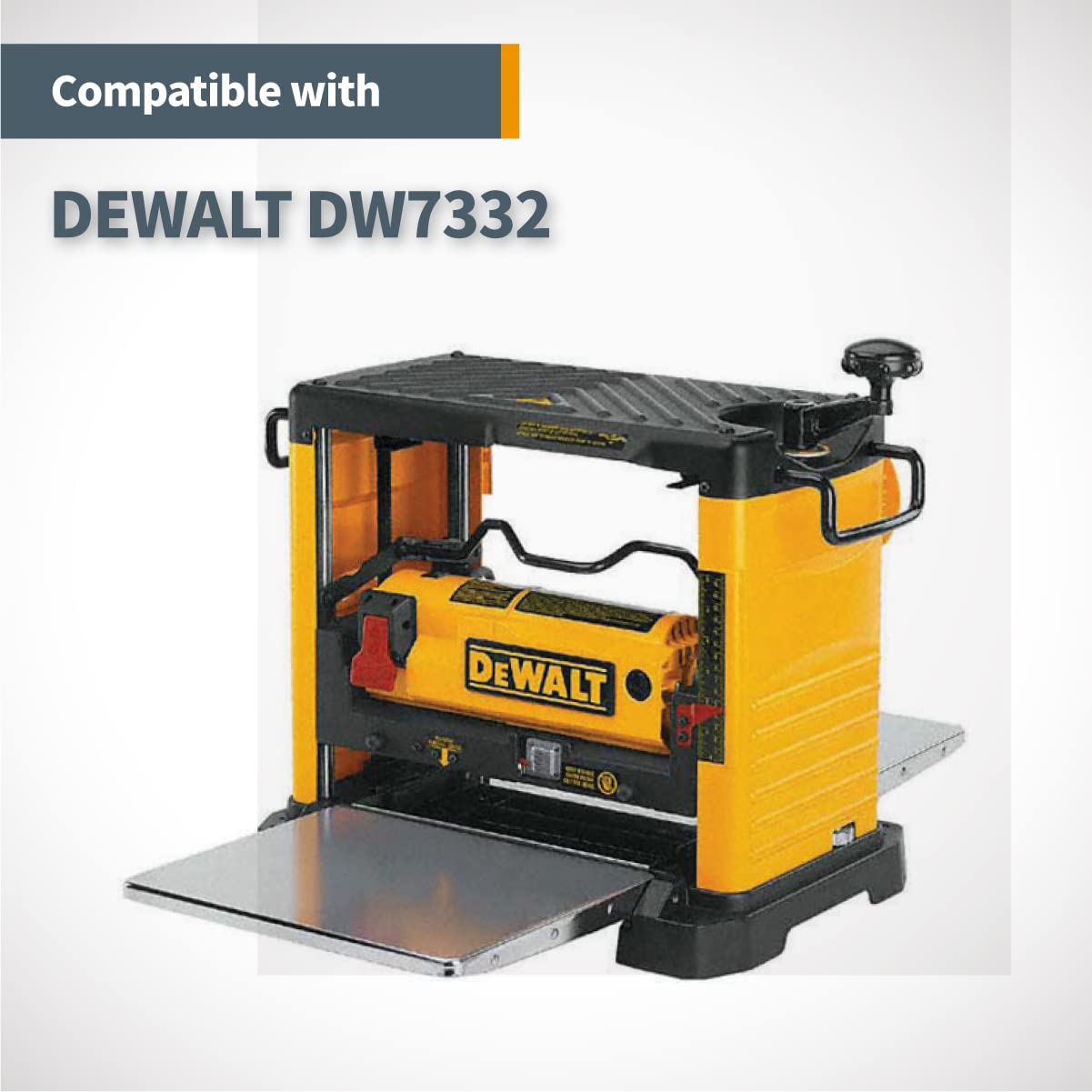 PowERTEC HSS - Juego de 2 cuchillas para maceta DeWalt de 12,5" DW733
