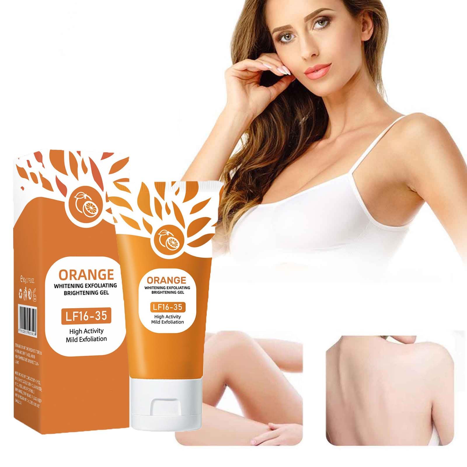 Żel złuszczający z enzymami pomarańczy, głębokie oczyszczanie, nawilżający żel do twarzy, organiczny scrub złuszczający do twarzy i ciała dla wszystkich typów gładkiej skóry 50g