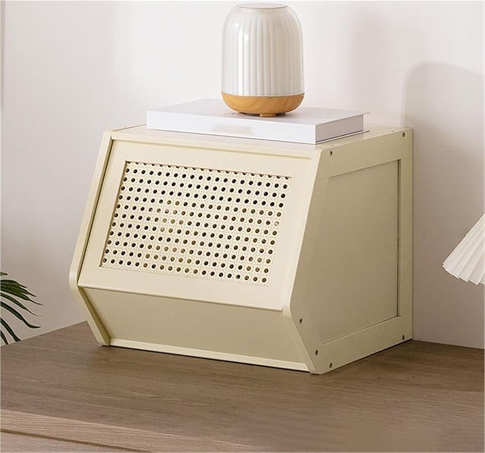 BHGFYXBS Slish Sto Cabinet With Flip Up Door Stackable Chest Of Ders Perfect For Kitchen Pantry Shoe Or Display,White-13.78In,White-13.78in