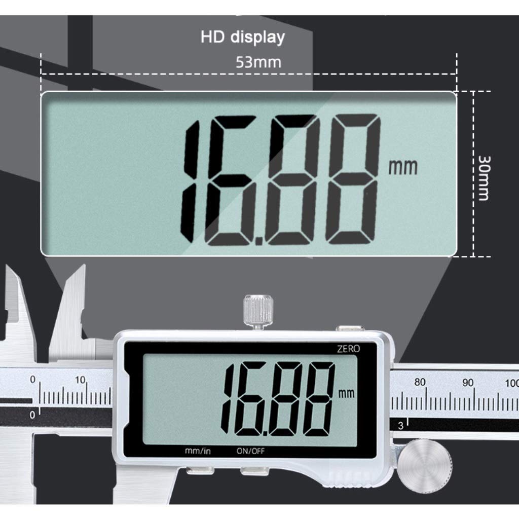 Suwalizki Elektroniczny Cyfrowy Cyfrowy Zacisk Ze Stali Nierdzewnej Vernier Caliper High Precision Industrial Pomiar Narzędzia Zakres: 0-150mm