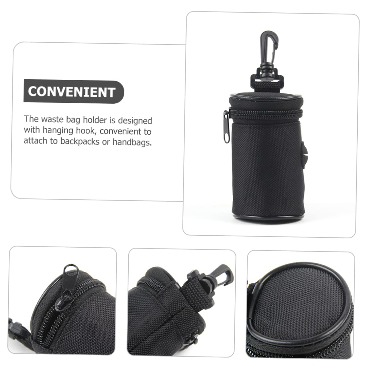 Beavorty 5pièces Distributeur De à Déjections Canines Portable Pour Chien Poche Pratique Pour Ramasser Crottes Extérieur Compatible Laisse Et Facile à Attacher
