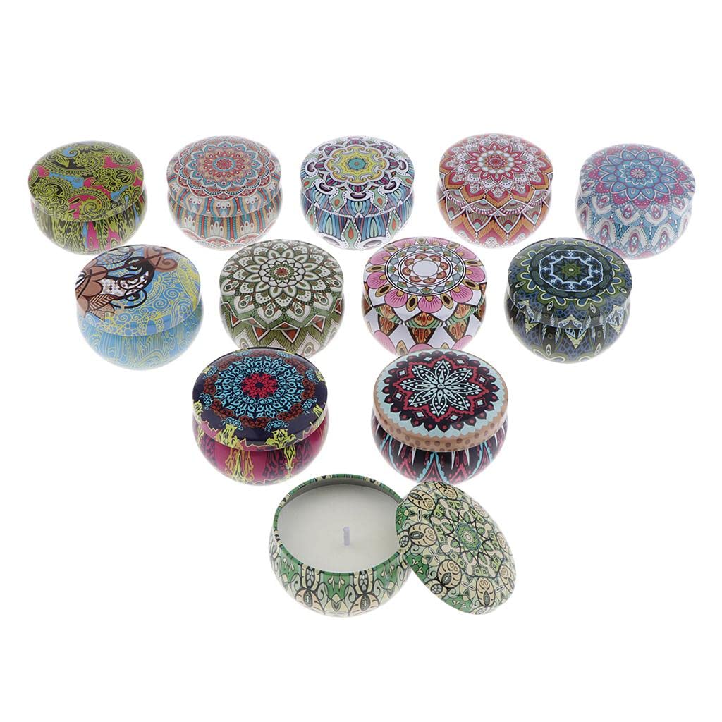 misppro 12 velas aromáticas mixtas de cera de soja en caja de viaje para bodas y fiestas