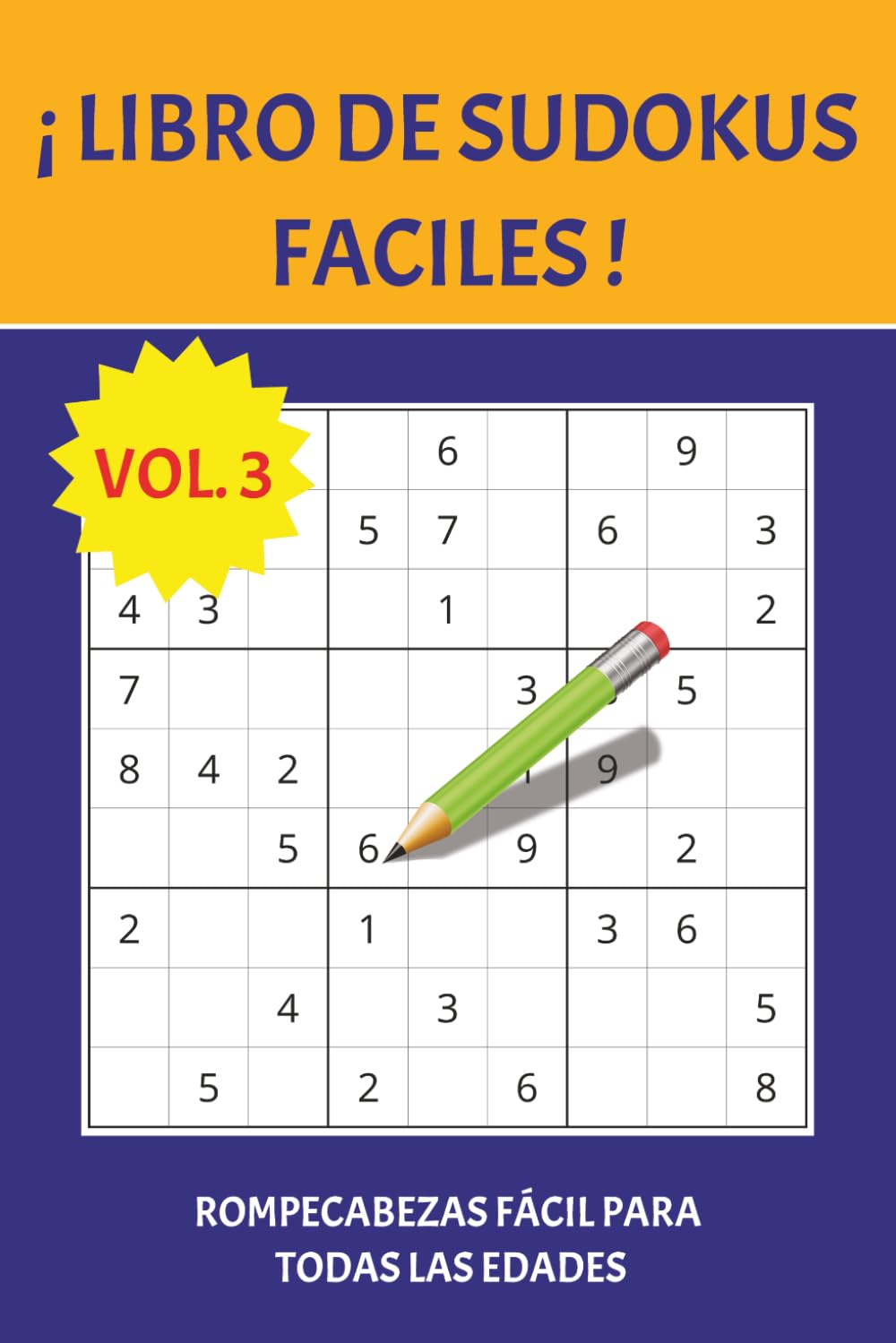 Libro de Sudoku para principiantes: Rompecabezas de Dificultad Fácil, con letra de tamaño fácil de leer | 15.24 X 22.86 cm, 110 páginas | + 50 ... viajes, ratos libres o momentos de relajación
