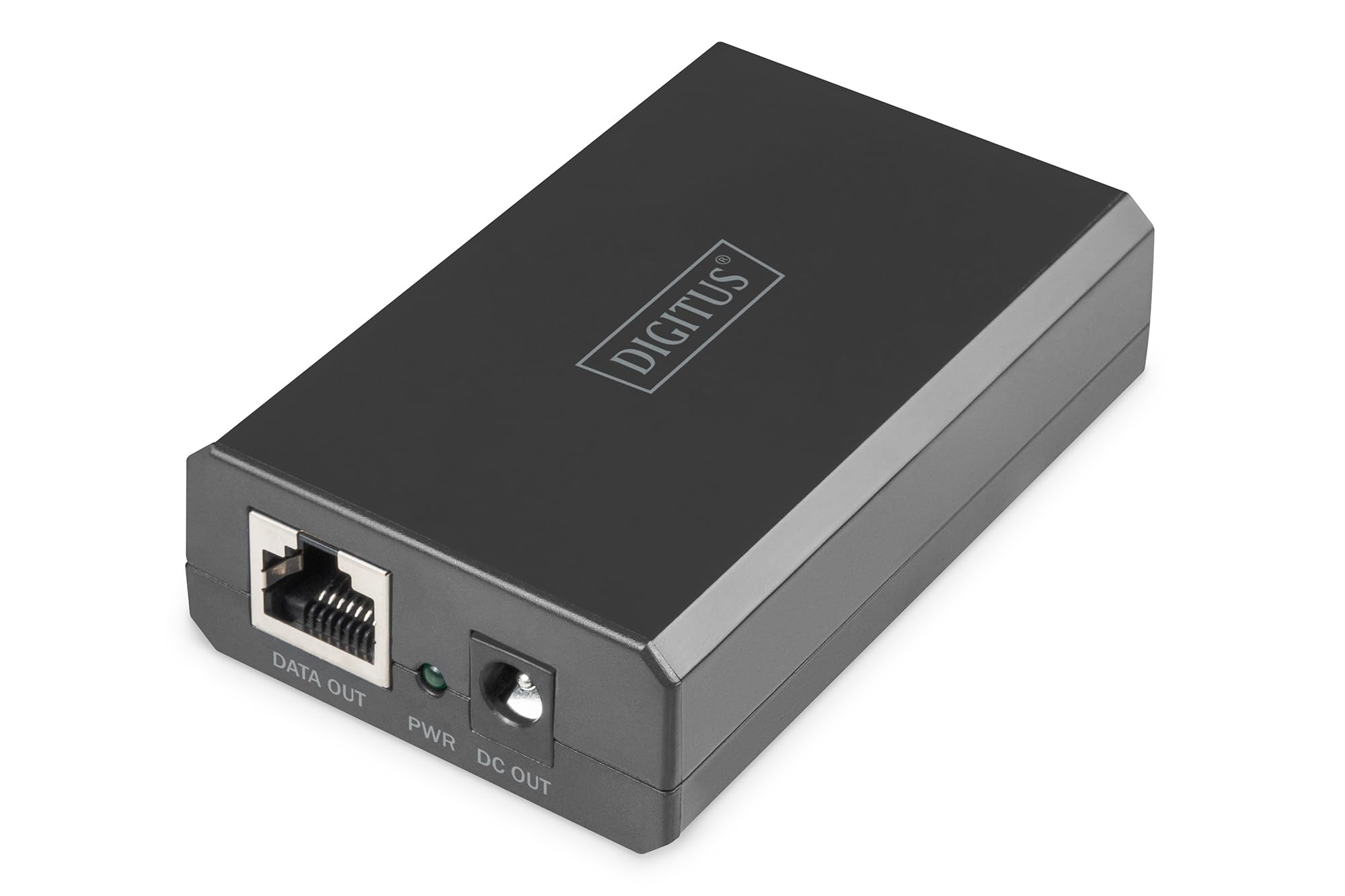 DIGITUS répartiteur PoE++ - Gigabit - IEEE802.3at/BT - 51W Puissance de Sortie - 10/100/1000 Mbit/s - Tension de Sortie sélectionnable 12V/24V - Noir