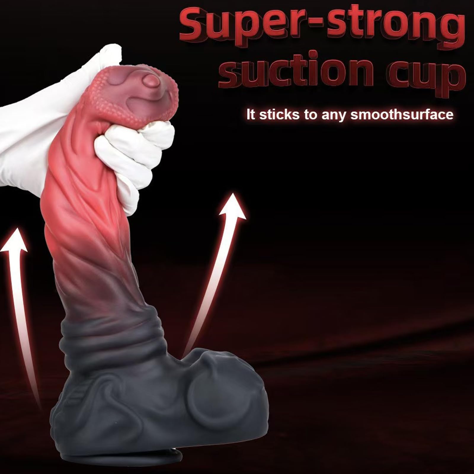 AMAZBEE Dildo extra large per uomini e donne Dildo anale realistico a forma di cavallo con potente ventosa Plug vaginale in silicone Massaggiatore prostatico Sex toy per adulti (XL,1)