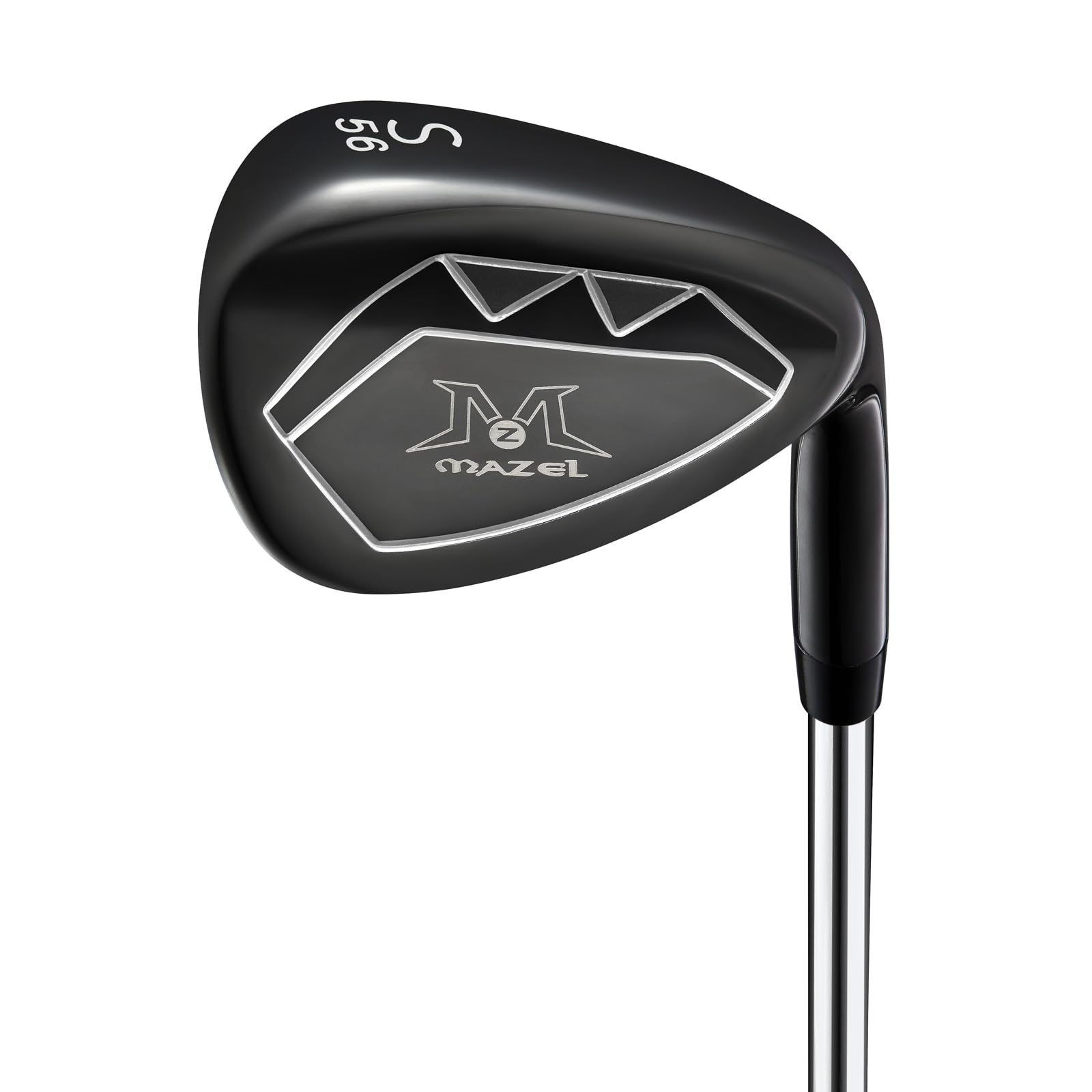 MAZEL WM-X4 Golf Forged Iron 3,4,5,6,7,8,9,P,S, Low COG and Wide Sole Single Golf Irons Help the Beginners to Maximize Accuracy&Distance (Black, S Iron,56°)