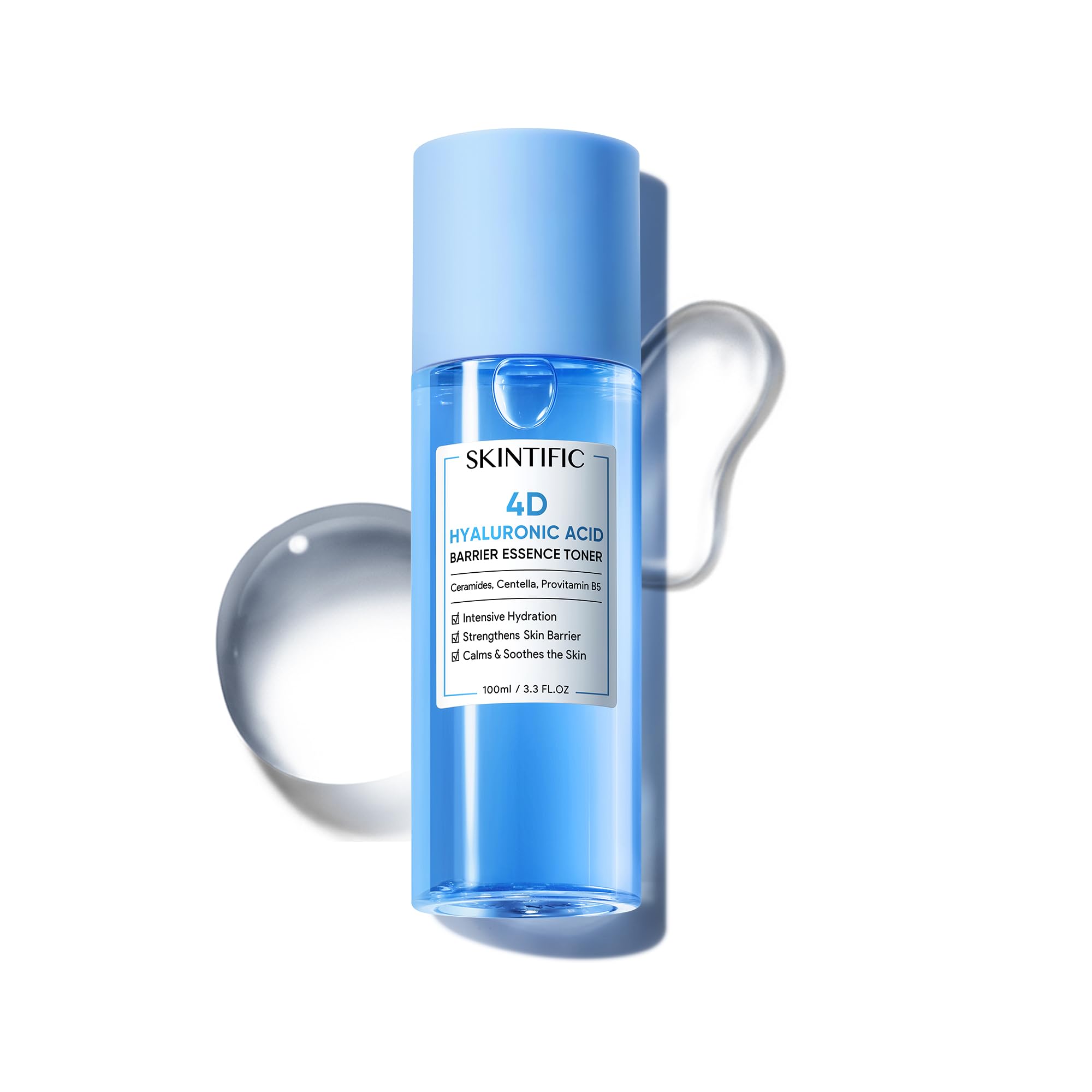 4D Hyaluronic Acid Barrier Essence Toner 100ml - Hydrating Facial Non-Medicated Skin Serum