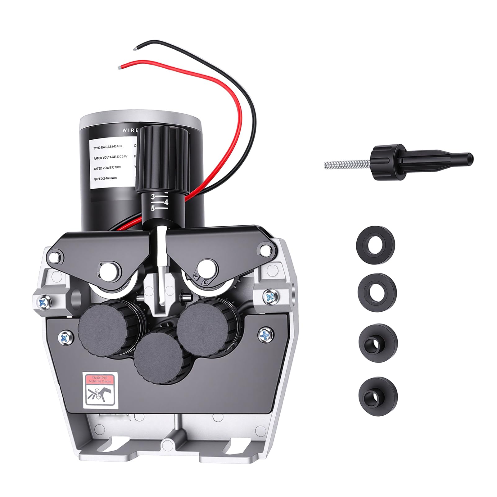 Generic Silnik Podajnika Drutu 15 KG 4-rolkowy Mechanizm Podawania Metalu 70 W do Drutu Stalowego Spawalniczego MIG/MAG W Osłonie Gazowej