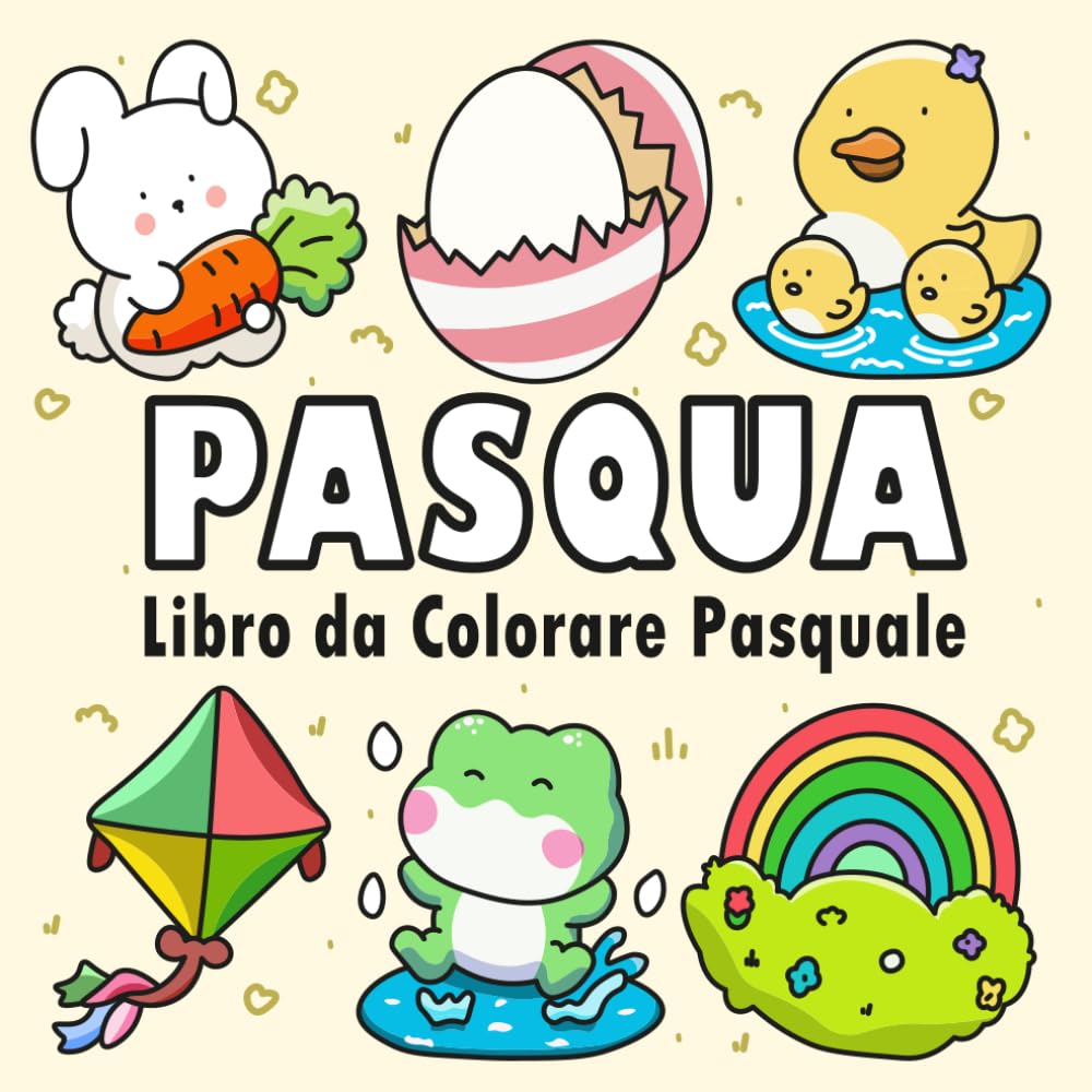 Pasqua da Colorare: Libro da Colorare Pasquale per Bambini e Adulti Semplice e Facile