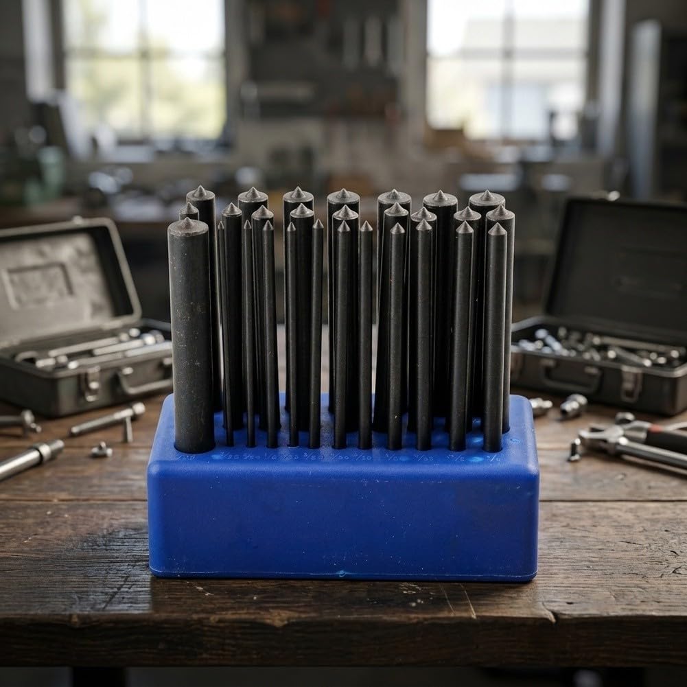 Ensemble de 28 Poinçons de Transfert en Métal pour robuste Ensemble
