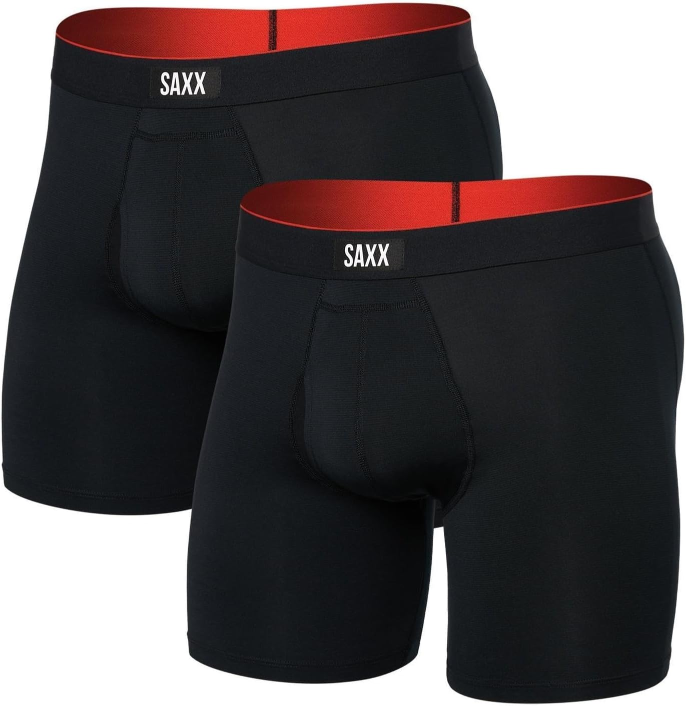 SAXX Underwear Co. Men's Multi-Sport Mesh Boxer Brief Fly 2 Pack