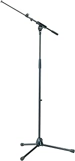K&M König & Meyer 21075.500.55 Tripod Microphone Stand - Adjustable Telescoping 1-Piece Boom Arm - Professional Grade - He...