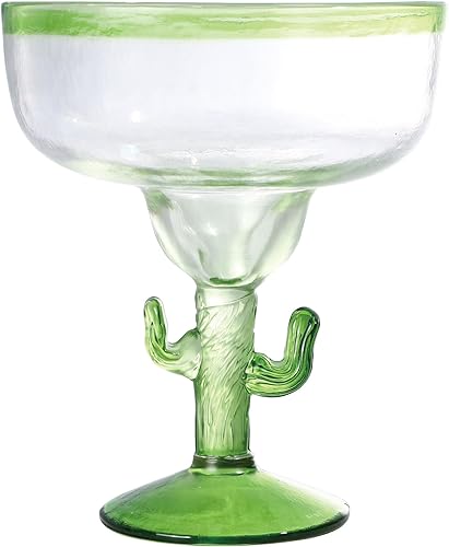 Miniatura 8 de Supreme Housewares Margarita Glasses Cactus Decor - Vasos de margarita de plástico acrílico duradero, 18 onzas, juego de 2, vasos de plástico