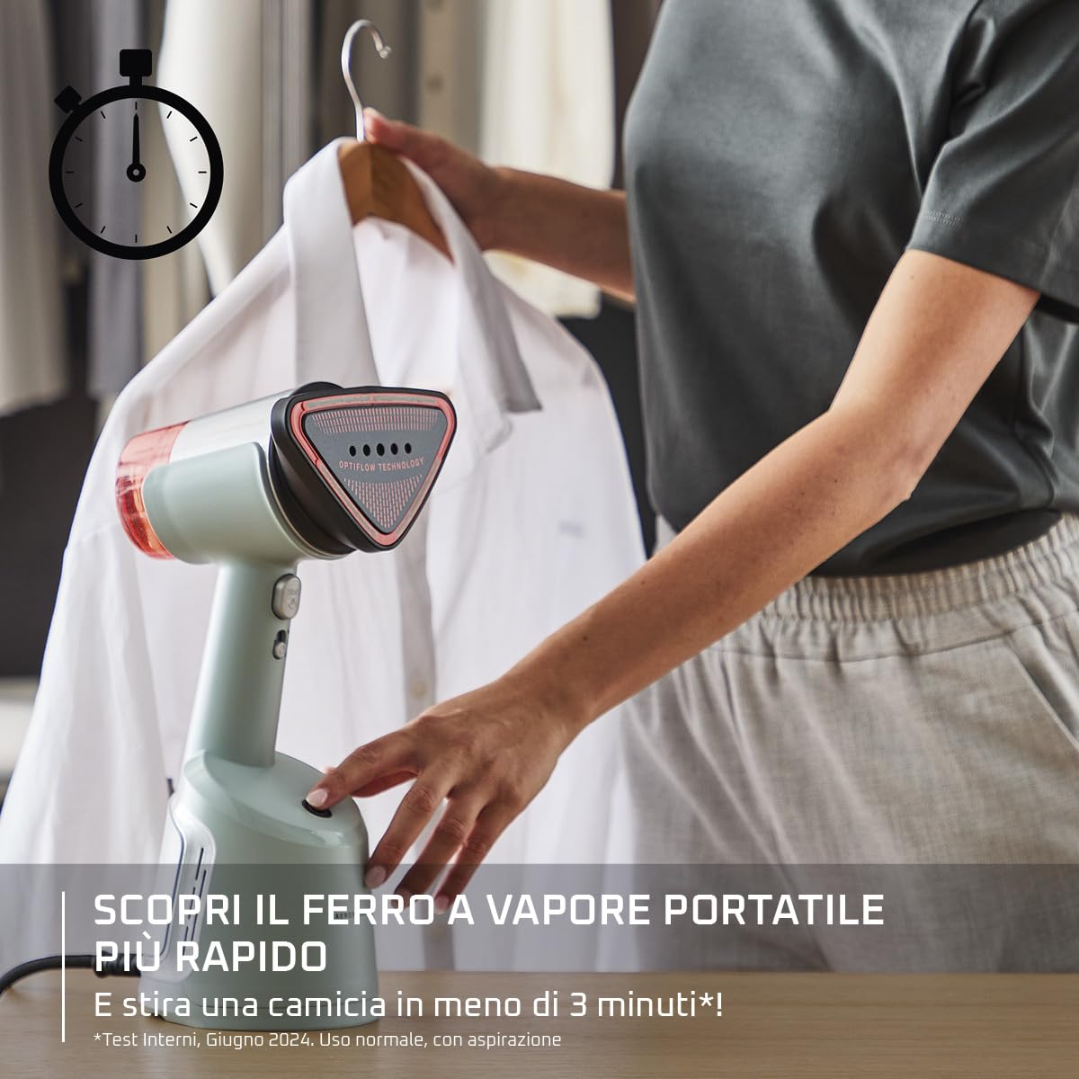 ROWENTA AeroSteam, Stiratrice Verticale, Risultati come il Ferro da Stiro, Stiratrice per Capi Rapida e Intuitiva, Efficienza Energetica, DR9814F0