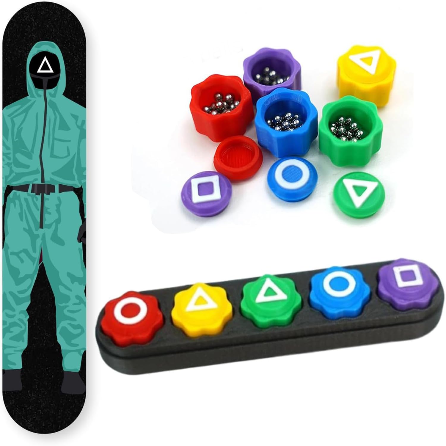 Gonggi Game Games, Squid Game Toys, Korean Traditional Gong Gi Dice, Weighted Gong gi Game Set, Fun Stocking Filler for Kids & Adults